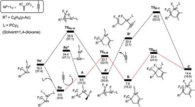 DFT Studies on Ni-Mediated C–F Cleavage for the Synthesis of Cyclopentadiene Derivatives